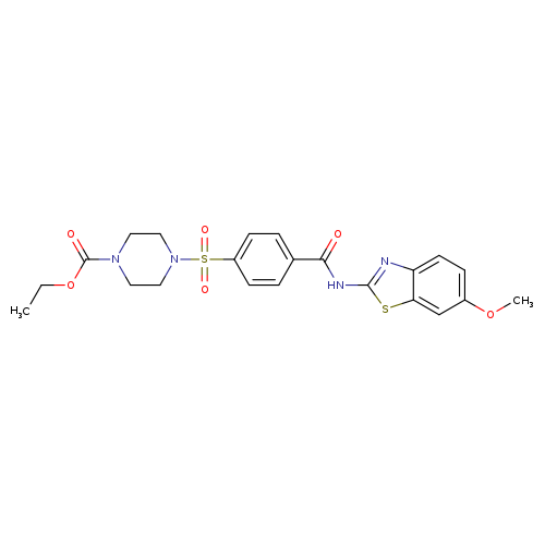 ethyl 4-{4-[(6-methoxy-1,3-benzothiazol-2-yl)carbamoyl]benzenesulfonyl}piperazine-1-carboxylate