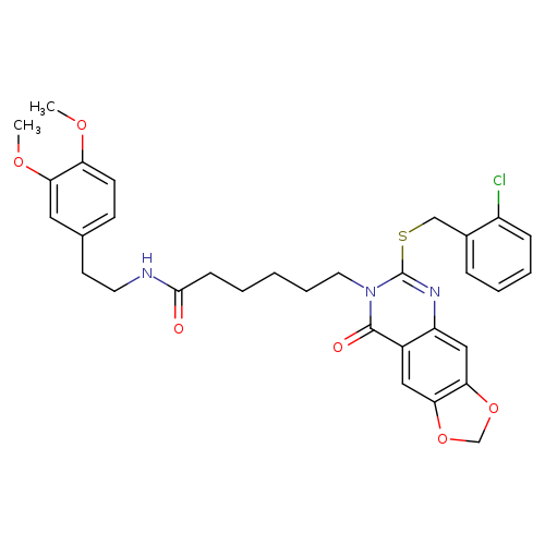 6-(6-{[(2-chlorophenyl)methyl]sulfanyl}-8-oxo-2H,7H,8H-[1,3]dioxolo[4,5-g]quinazolin-7-yl)-N-[2-(3,4-dimethoxyphenyl)ethyl]hexanamide