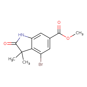 methyl 4-bromo-3,3-dimethyl-2-oxo-indoline-6-carboxylate