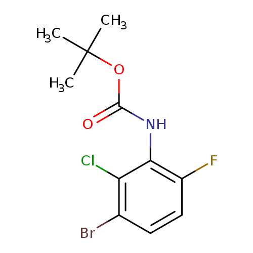 3-Bromo-2-chloro-6-fluoroaniline, n-boc protected