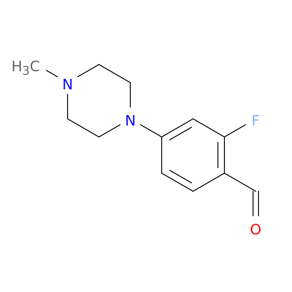 2-Fluoro-4-(4-methyl-1-piperazinyl)benzaldehyde