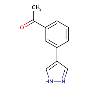 1-[3-(1H-pyrazol-4-yl)phenyl]ethan-1-one