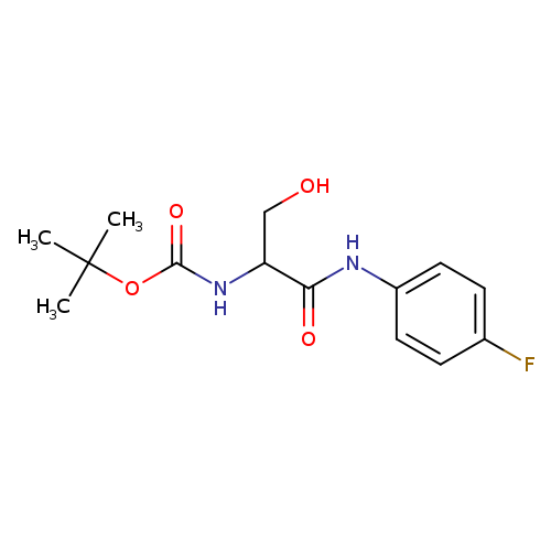 tert-butyl N-{1-[(4-fluorophenyl)carbamoyl]-2-hydroxyethyl}carbamate