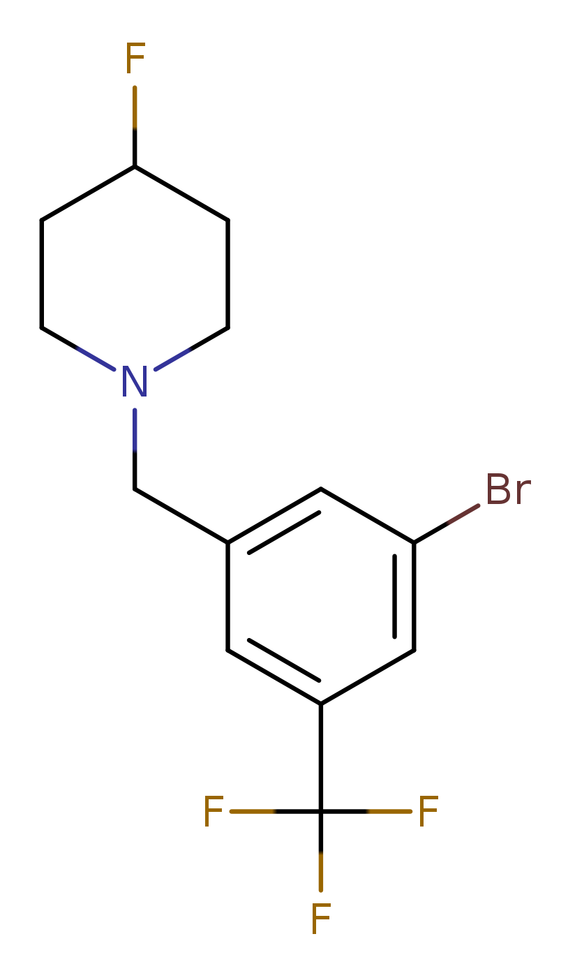 1-(3-Bromo-5-trifluoromethyl-benzyl)-4-fluoro-piperidine
