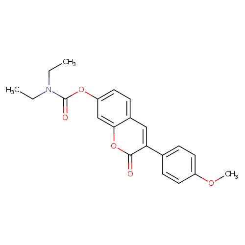 3-(4-methoxyphenyl)-2-oxo-2H-chromen-7-yl N,N-diethylcarbamate