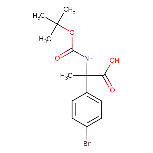 2-(4-bromophenyl)-2-{[(tert-butoxy)carbonyl]amino}propanoic acid