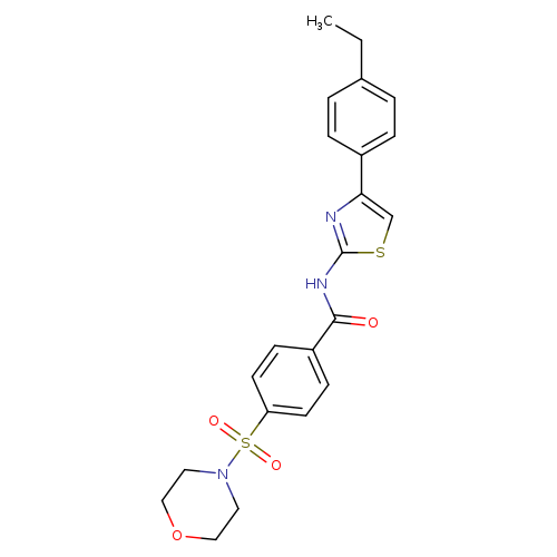N-[4-(4-ethylphenyl)-1,3-thiazol-2-yl]-4-(morpholine-4-sulfonyl)benzamide