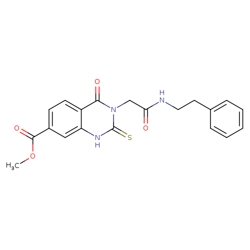 methyl 4-oxo-3-{[(2-phenylethyl)carbamoyl]methyl}-2-sulfanylidene-1,2,3,4-tetrahydroquinazoline-7-carboxylate