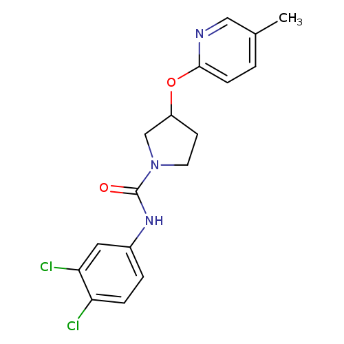 N-(3,4-dichlorophenyl)-3-[(5-methylpyridin-2-yl)oxy]pyrrolidine-1-carboxamide