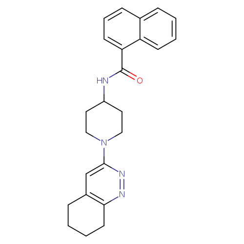 N-[1-(5,6,7,8-tetrahydrocinnolin-3-yl)piperidin-4-yl]naphthalene-1-carboxamide