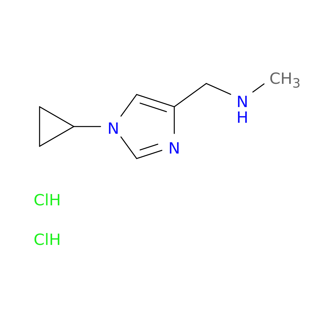 [(1-cyclopropyl-1H-imidazol-4-yl)methyl](methyl)amine dihydrochloride
