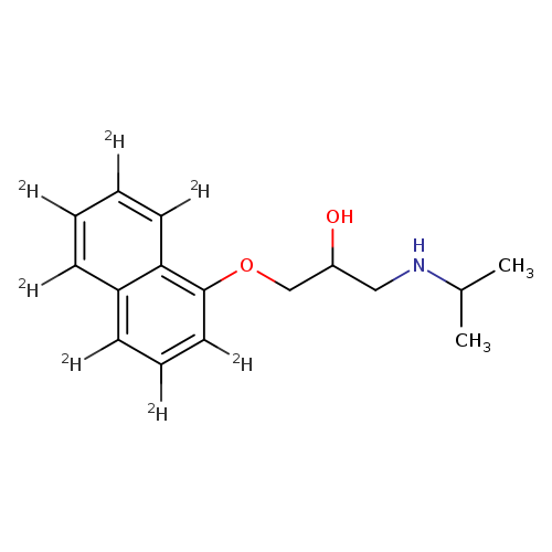 2-Propanol,1-[(1-methylethyl)amino]-3-(1-naphthalenyl-2,3,4,5,6,7,8-d7-oxy)-