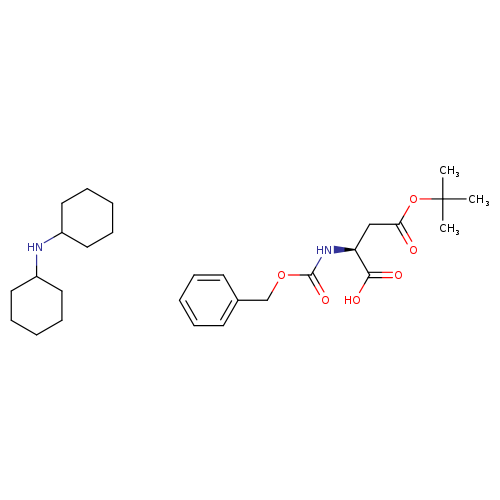 L-Aspartic acid, N-[(phenylmethoxy)carbonyl]-, 4-(1,1-dimethylethyl) ester, compd. with N-cyclohexylcyclohexanamine (1:1)
