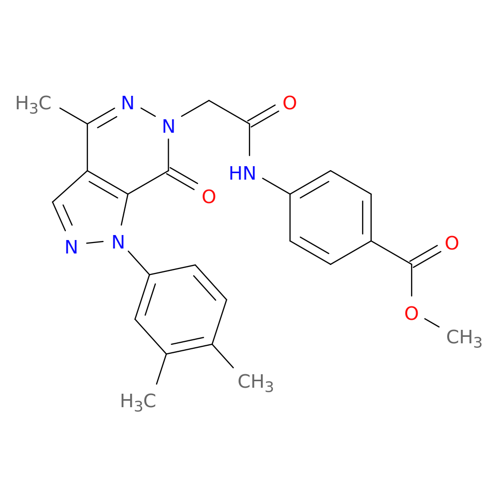methyl 4-{2-[1-(3,4-dimethylphenyl)-4-methyl-7-oxo-1H,6H,7H-pyrazolo[3,4-d]pyridazin-6-yl]acetamido}benzoate