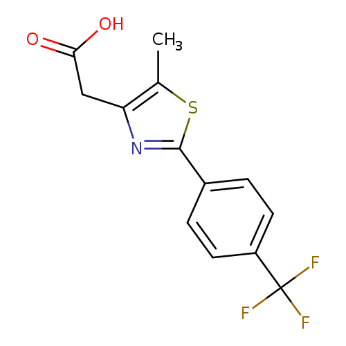 2-{5-methyl-2-[4-(trifluoromethyl)phenyl]-1,3-thiazol-4-yl}acetic acid