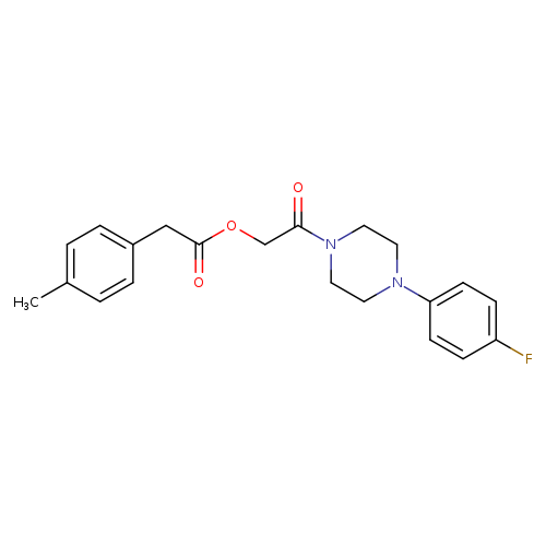 2-[4-(4-fluorophenyl)piperazin-1-yl]-2-oxoethyl 2-(4-methylphenyl)acetate