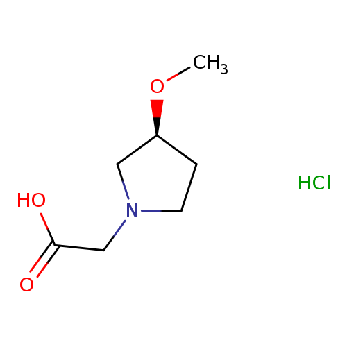 2-[(3S)-3-methoxypyrrolidin-1-yl]acetic acid hydrochloride