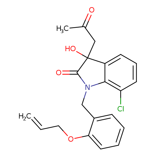 7-chloro-3-hydroxy-3-(2-oxopropyl)-1-{[2-(prop-2-en-1-yloxy)phenyl]methyl}-2,3-dihydro-1H-indol-2-one