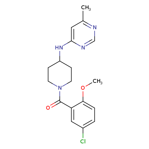 N-[1-(5-chloro-2-methoxybenzoyl)piperidin-4-yl]-6-methylpyrimidin-4-amine