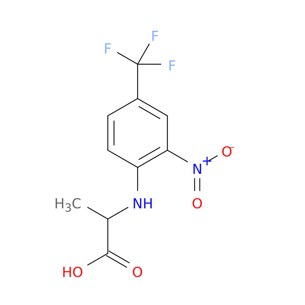 2-{[2-nitro-4-(trifluoromethyl)phenyl]amino}propanoic acid