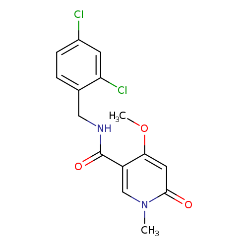 N-[(2,4-dichlorophenyl)methyl]-4-methoxy-1-methyl-6-oxo-1,6-dihydropyridine-3-carboxamide