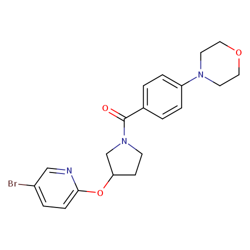 4-(4-{3-[(5-bromopyridin-2-yl)oxy]pyrrolidine-1-carbonyl}phenyl)morpholine