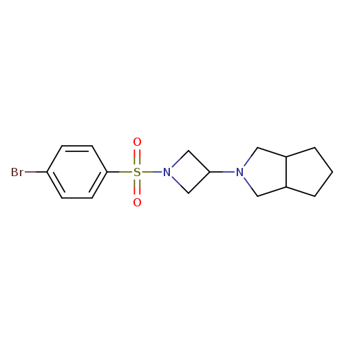 1-(4-bromobenzenesulfonyl)-3-{octahydrocyclopenta[c]pyrrol-2-yl}azetidine
