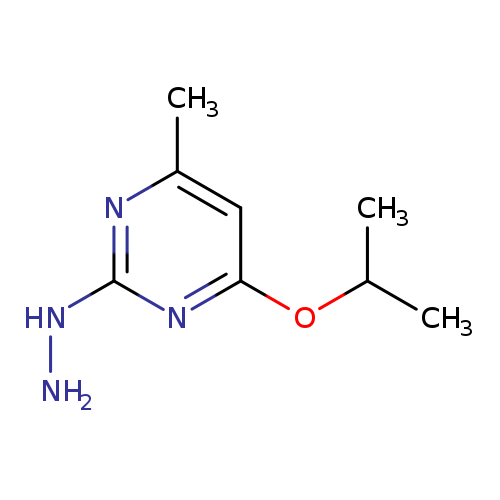2-hydrazinyl-4-methyl-6-(propan-2-yloxy)pyrimidine