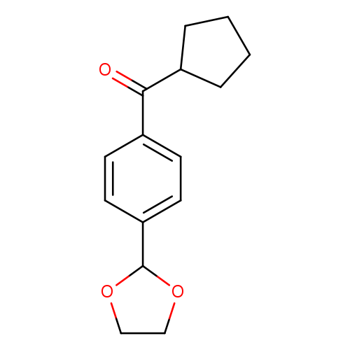 Cyclopentyl 4-(1,3-dioxolan-2-yl)phenyl ketone