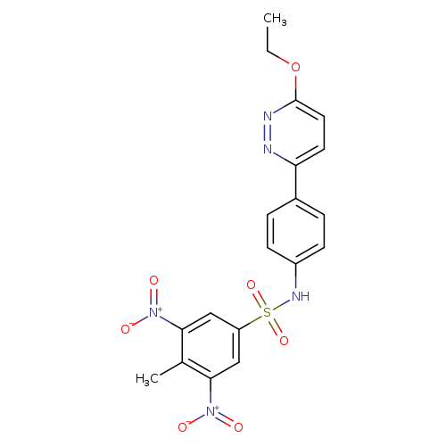 N-[4-(6-ethoxypyridazin-3-yl)phenyl]-4-methyl-3,5-dinitrobenzene-1-sulfonamide