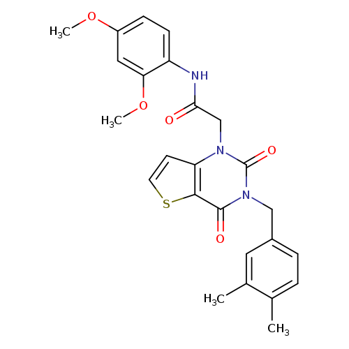 N-(2,4-dimethoxyphenyl)-2-{3-[(3,4-dimethylphenyl)methyl]-2,4-dioxo-1H,2H,3H,4H-thieno[3,2-d]pyrimidin-1-yl}acetamide