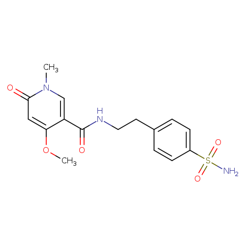 4-methoxy-1-methyl-6-oxo-N-[2-(4-sulfamoylphenyl)ethyl]-1,6-dihydropyridine-3-carboxamide