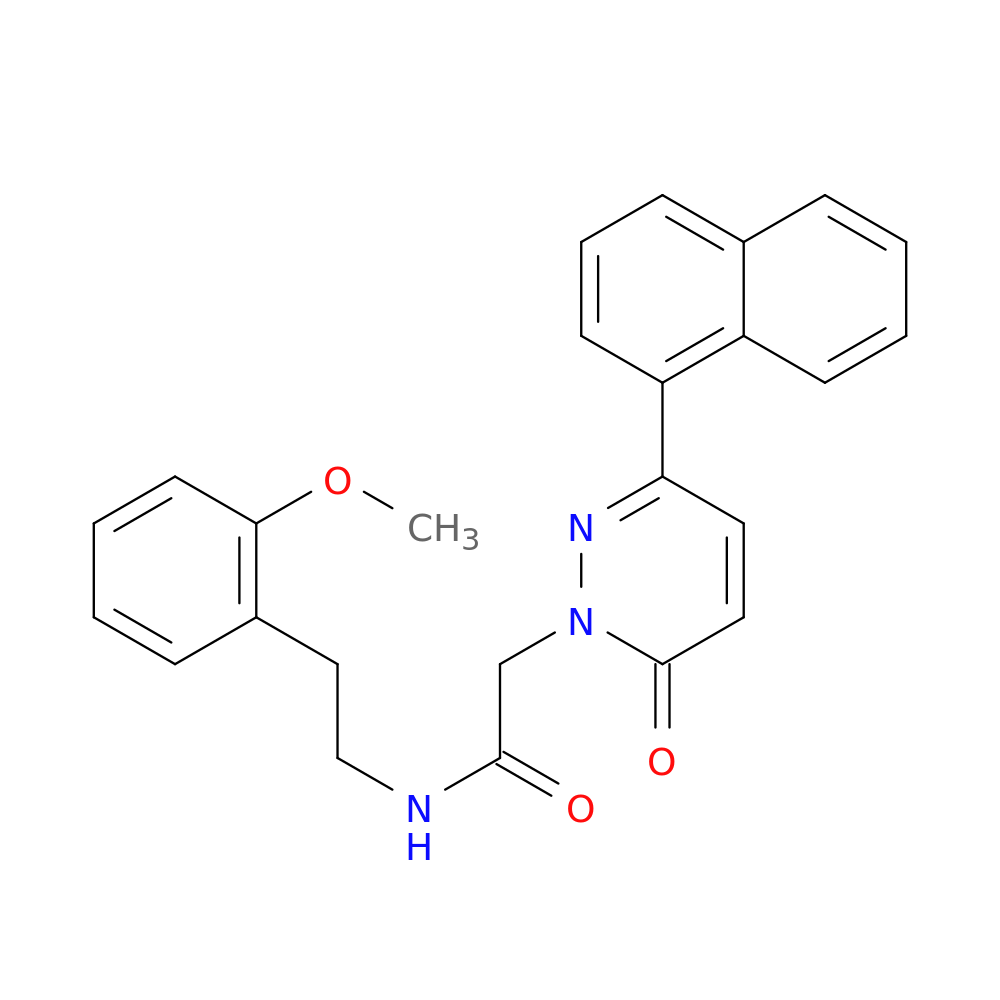 N-[2-(2-methoxyphenyl)ethyl]-2-[3-(naphthalen-1-yl)-6-oxo-1,6-dihydropyridazin-1-yl]acetamide