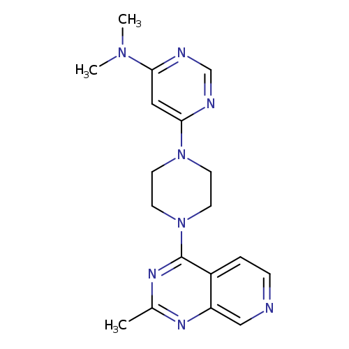 N,N-dimethyl-6-(4-{2-methylpyrido[3,4-d]pyrimidin-4-yl}piperazin-1-yl)pyrimidin-4-amine