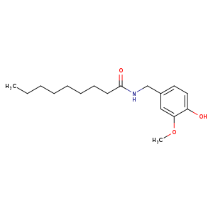 Nonanamide, N-[(4-hydroxy-3-methoxyphenyl)methyl]-