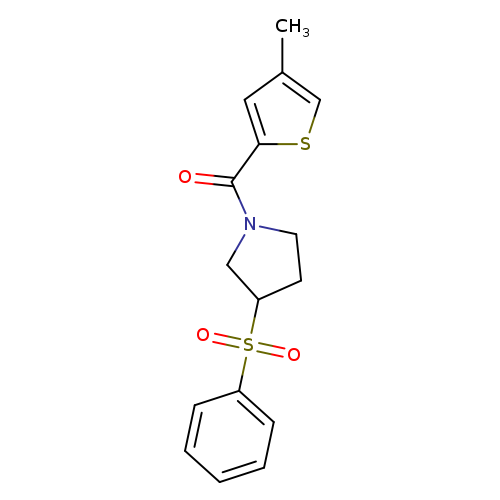 3-(benzenesulfonyl)-1-(4-methylthiophene-2-carbonyl)pyrrolidine