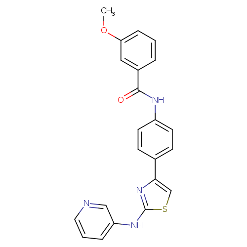 3-methoxy-N-(4-{2-[(pyridin-3-yl)amino]-1,3-thiazol-4-yl}phenyl)benzamide