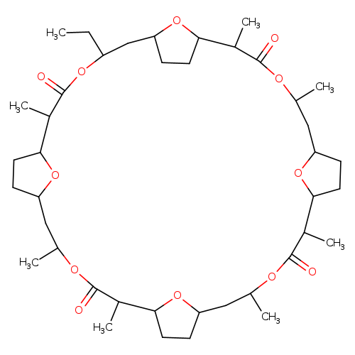 4,13,22,31,37,38,39,40-Octaoxapentacyclo[32.2.1.17,10.116,19.125,28]tetracontane-3,12,21,30-tetrone,5-ethyl-2,11,14,20,23,29,32-heptamethyl-, (1R,2R,5R,7R,10S,11S,14S,16S,19R,20R,23R,25R,28S,29S,32S,34S)-
