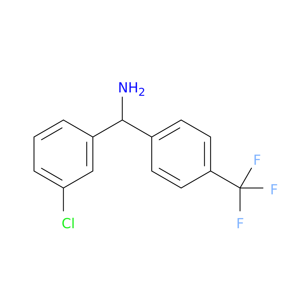 (3-chlorophenyl)[4-(trifluoromethyl)phenyl]methanamine