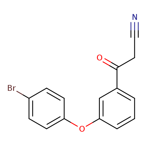 3-[3-(4-bromophenoxy)phenyl]-3-oxopropanenitrile