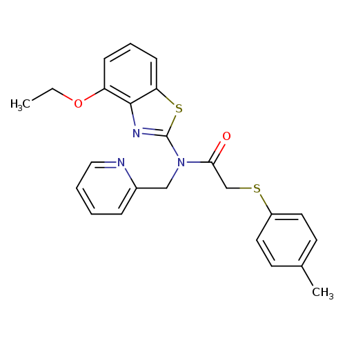 N-(4-ethoxy-1,3-benzothiazol-2-yl)-2-[(4-methylphenyl)sulfanyl]-N-[(pyridin-2-yl)methyl]acetamide