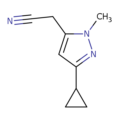 2-(3-Cyclopropyl-1-methyl-1H-pyrazol-5-yl)acetonitrile