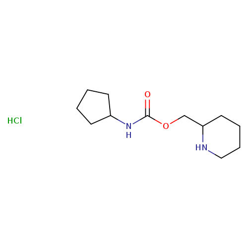 (piperidin-2-yl)methyl N-cyclopentylcarbamate hydrochloride