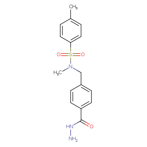 N-{[4-(hydrazinecarbonyl)phenyl]methyl}-N,4-dimethylbenzene-1-sulfonamide