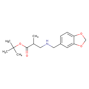 tert-butyl 3-{[(2H-1,3-benzodioxol-5-yl)methyl]amino}-2-methylpropanoate