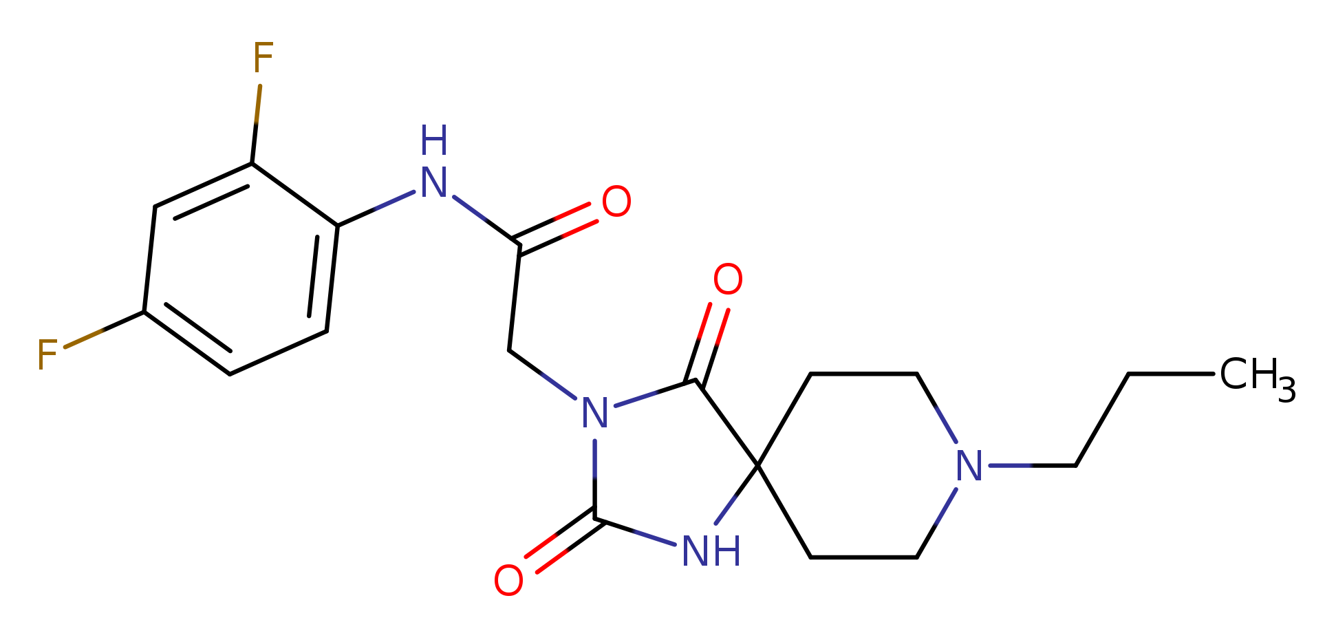 N-(2,4-difluorophenyl)-2-{2,4-dioxo-8-propyl-1,3,8-triazaspiro[4.5]decan-3-yl}acetamide