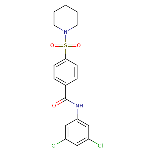N-(3,5-dichlorophenyl)-4-(piperidine-1-sulfonyl)benzamide
