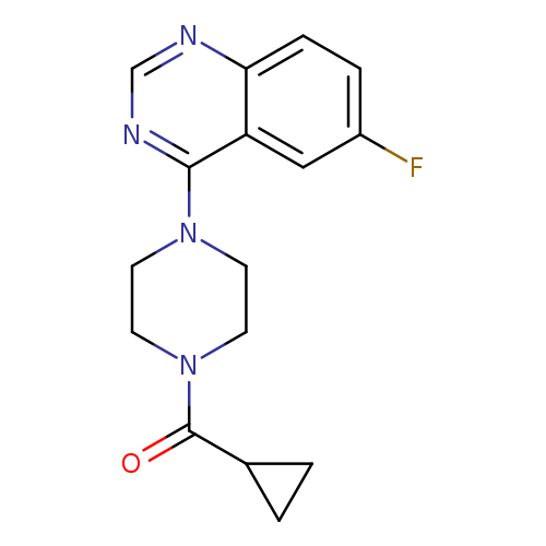 4-(4-cyclopropanecarbonylpiperazin-1-yl)-6-fluoroquinazoline