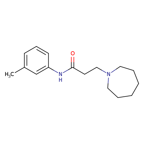 3-(1-azepanyl)-N-(3-methylphenyl)propanamide