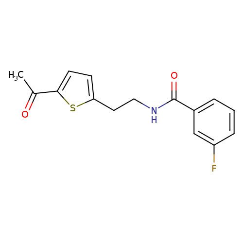 N-[2-(5-acetylthiophen-2-yl)ethyl]-3-fluorobenzamide